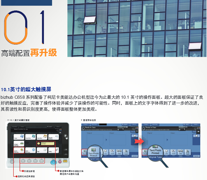 柯尼卡美能達彩色復印機C458高端配置再升級-科頤辦公