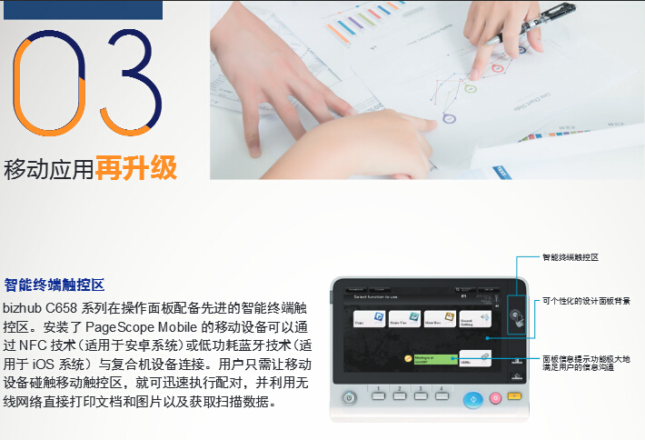 柯尼卡美能達彩色復印機C458移動應用再升級-科頤辦公